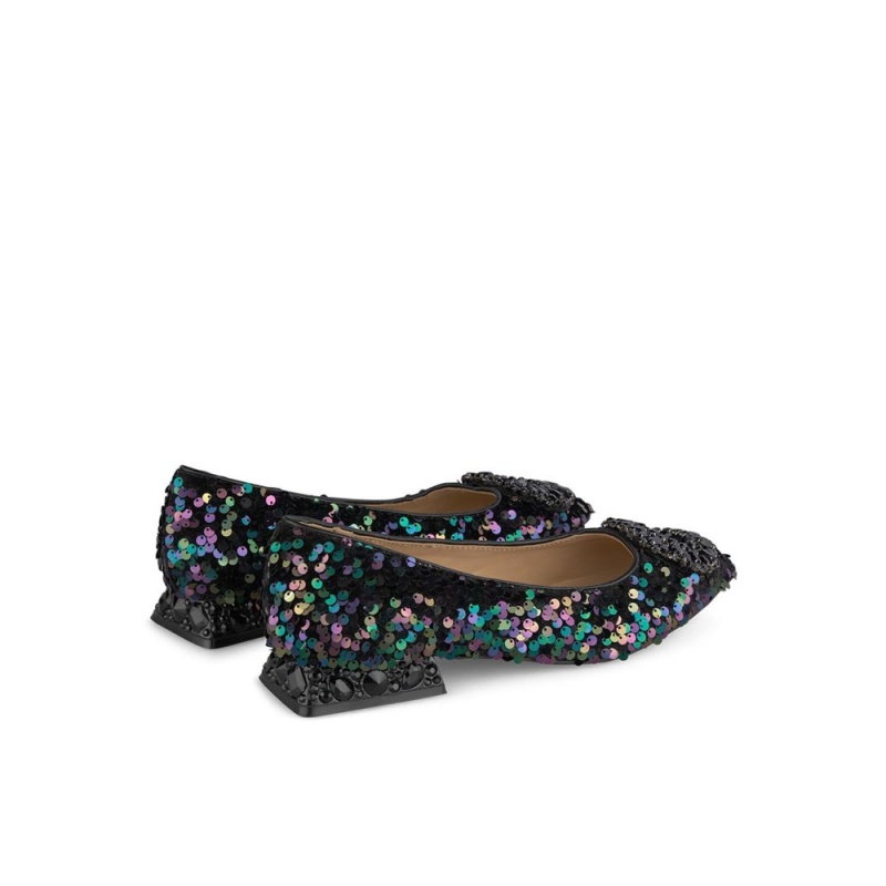 Ballerine Alma En Pena Circular Ornament Bleu Marine Femme | TDN-92869186